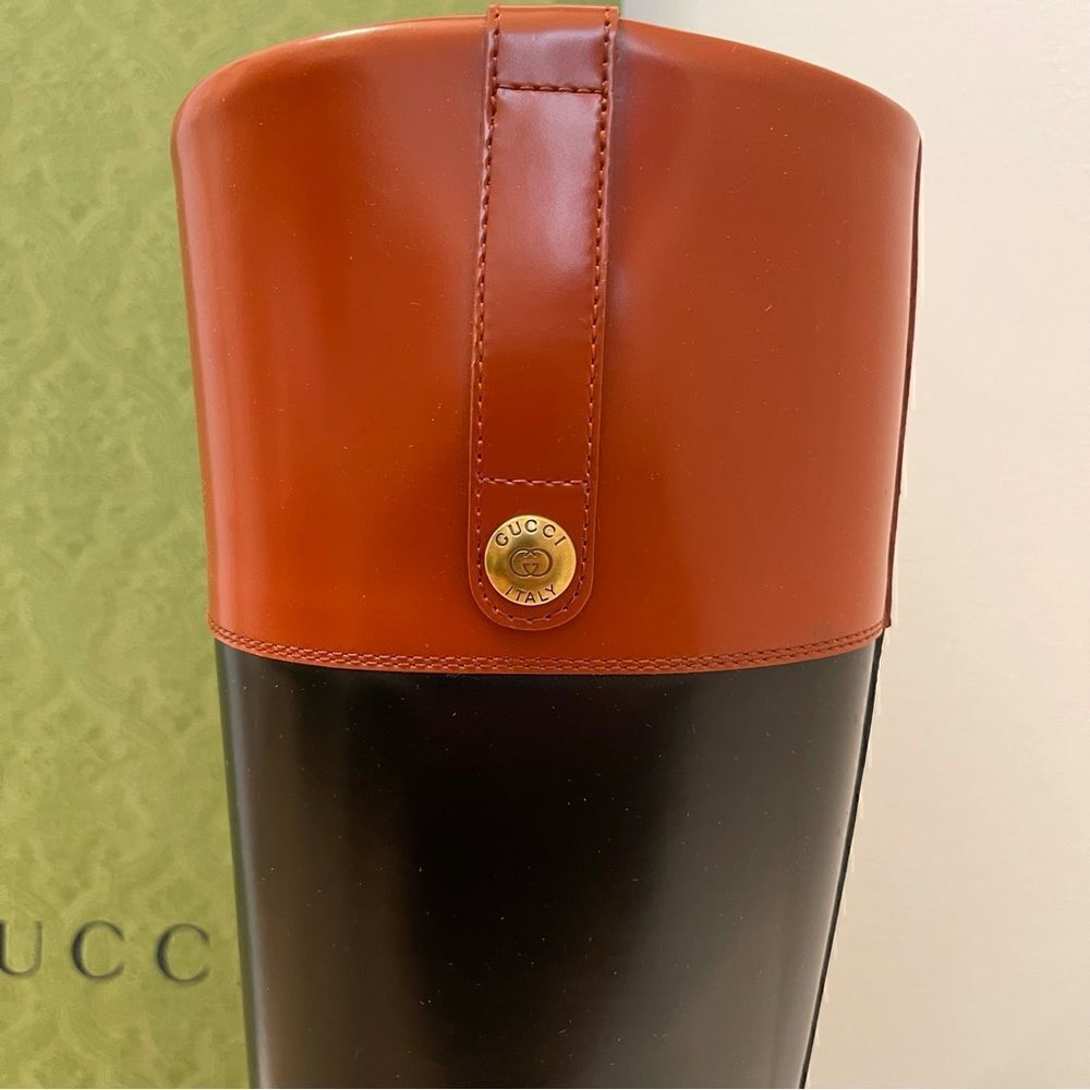 GUCCI
Harness Knee Boot Black/Amber Honey - Picture 8 of 15